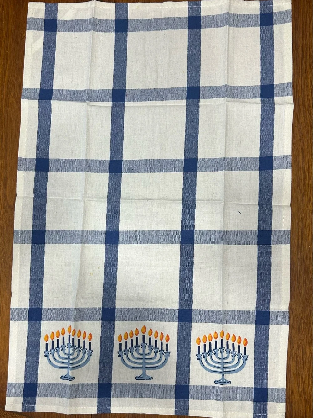 Hanukah pot holder and tea towel set